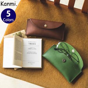 Kanmi. カンミ All story メガネペンケース M23-10 水玉 ドット 眼鏡 ペンケース レディース メンズ 本革 レザー 日本製｜glencheck