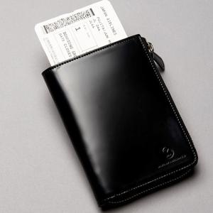 コードバン パスポートケース トラベル 旅行Lロゴ 宮内産業｜glencheck