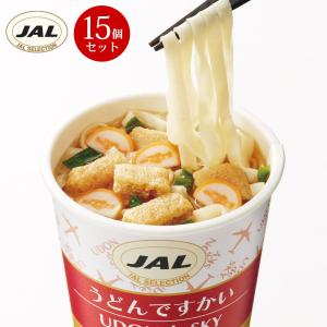 うどんですかい 37g×15個 ですかいシリーズ カップ麺L SELECTION ジャルセレクション｜glencheck