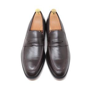 GLENFORD 本革 スムース ローファー スリッポン ハンドメイド メンズ