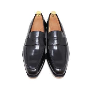 GLENFORD 本革 スクエアトゥ ローファー メンズ スリッポン