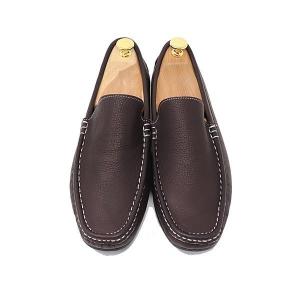 GLENFORD 本革 ハンドメイド マッケイ製法 ドライビングシューズ シボ シャモワテイスト ス...