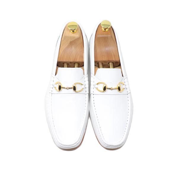 GLENFORD ハンドメイド 本革 ビット ローファー マッケイ製法 スリッポン 紳士靴 スムース...