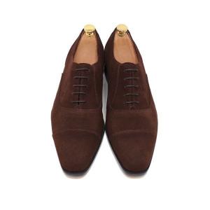 最終値下げ【新品未使用】PARABOOTスエード内羽根ストレートチップ GLENFORD 本革 スエード メンズ ハンドメイド ストレートチップ 内羽根