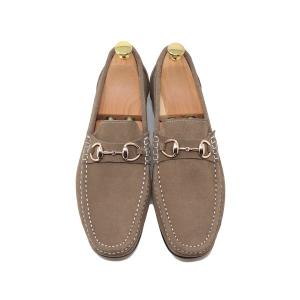 GLENFORD 本革 カラー スエード メンズ ローファー マッケイ製法