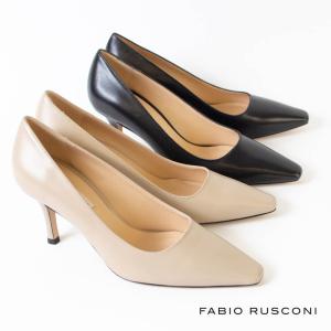 ファビオルスコーニ FABIO RUSCONI ポインテッドトゥ パンプス