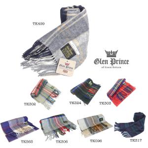 グレンプリンス GLEN PRINCE ウール100% タータンチェック マフラー LSS1-tartans｜glicine