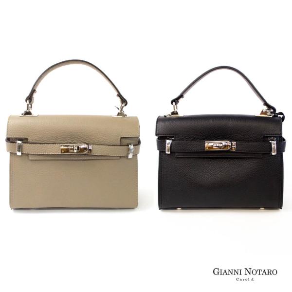 再入荷 BEIGEのみ GIANNI NOTARO ジャンニノターロ クロア付き 2way ショルダ...