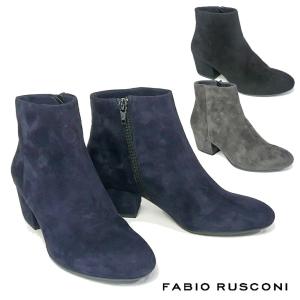 GREY・NAVYのみ ファビオルスコーニ FABIO RUSCONI スエード ショートブーツ ヒール5cm MATY948-suede｜glicine