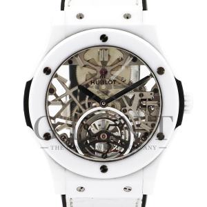 ウブロ（HUBLOT）クラシックフュージョン トゥールビヨン ホワイトセラミック 505.HX.0170.LR 世界限定30本 メンズ 腕時計｜glint