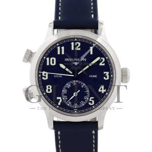 パテックフィリップ（PATEK PHILIPPE）ラトラバ パイロット トラベルタイム 7234G-001 18Kホワイトゴールド メンズ 腕時計｜glint