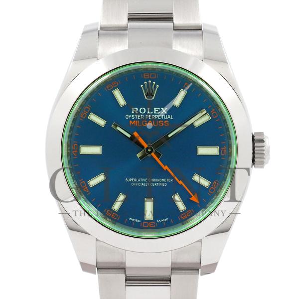 ロレックス（ROLEX）ミルガウス 116400GV Zブルー 2023年5月/ランダムシリアル メ...