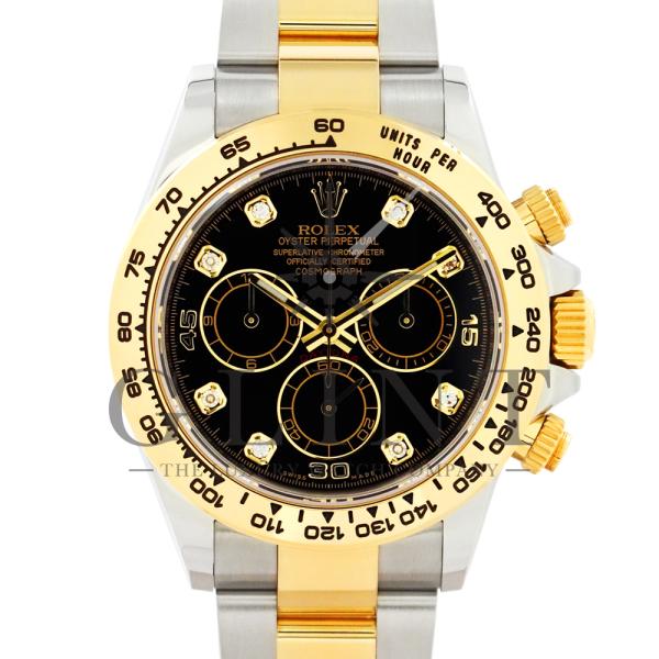 ロレックス（ROLEX）デイトナ 116503G ブラック文字盤 8Pダイヤモンド 2019年10月...