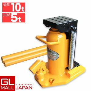 今野製作所 爪付ジャッキ 爪5t 頭部10t 爪ロング E-100L 爪長さ75mm