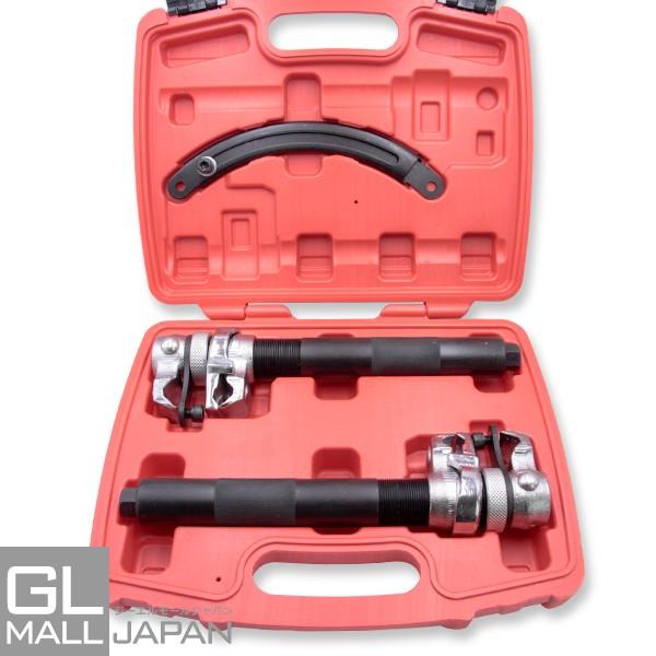 コイルスプリングコンプレッサー [TYPE-D] 2pcs 固定ストッパー付 / インパクトレンチ、...