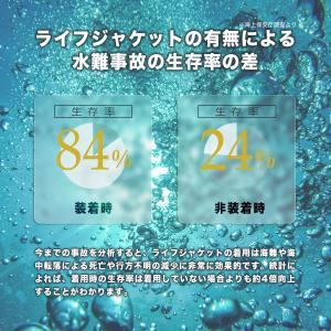 ライフジャケット 救命胴衣 ベルト型ライフジャ...の詳細画像2