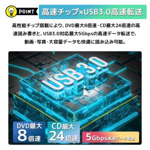 外付け DVD ドライブ USB3.0 typ...の詳細画像2