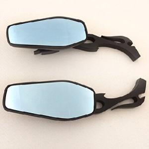 HK Motorcycle Aluminum Custom Black Mirrors Fire F...