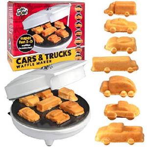 Car Mini Waffle Maker - Make 7 Fun, Different Race Cars, Trucks, and Automobile Vehicle Shaped Pancakes - Electric Non-Stick Pan Cake Kid's Wa並行輸入｜global-collect-japan