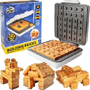 Building Brick Electric Waffle Maker- Cook Fun, Buildable Waffles, Pancakes in Minutes - Build Houses, Cars ＆ More Out of Stackable Waffles- 並行輸入｜global-collect-japan