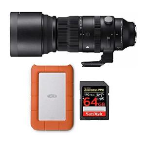 Sigma 150-600mm f/5-6.3 DG DN OS スポーツズームレンズ Sony E用 頑丈なミニ1TBハードドライブと64GB SDカード付き (3アイテム)並行輸入