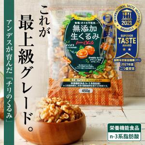 生くるみ 無添加 無塩 チリ産 くるみ クルミ 胡桃 ナッツ チャック付き 450g