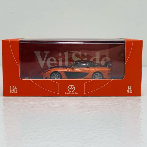 【中古】 Mazda RX-7 Veilside(オレンジ×ブラック) 1/64 ミニカ