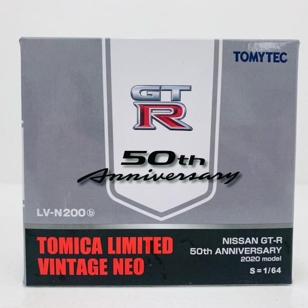 【中古】 1/64 LV-N200b 日産GT-R 50th ANNIVERSARY(シルバー) 「...