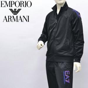 エンポリオアルマーニ EMPORIO ARMANI EA7 セットアップ スウェット 上下セット トラックジャケット・パンツ ブラック メンズ ジャージ 6xpv58 pj08z スポーツ