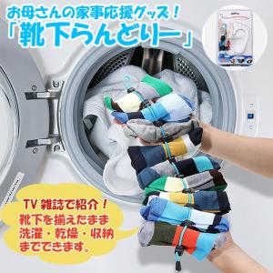 TV/雑誌で紹介！ 靴下らんどりー 正規品 靴下を揃えたまま洗濯から収納まで 靴下ランドリー 時短 便利グッズ アイデア商品 ヒルナンデス NHKまちかど情報室