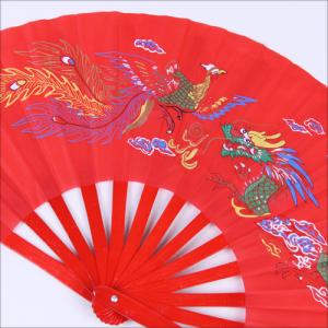 太極扇 太極拳 扇子 龍鳳 ロンフォン 竹製 ...の詳細画像1