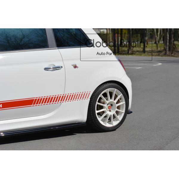 2008-2012 フィアット 500 アバルト リア サイド スプリッター スパッツ