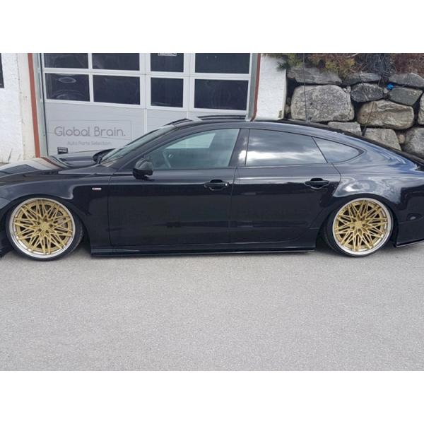 アウディ A7 4G Sライン 前期 S7 サイド スカート カバー スポイラー