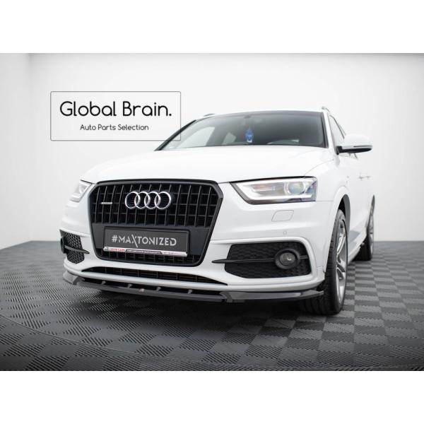 アウディ Q3 8U Sライン 前期 フロント リップ スポイラー V1