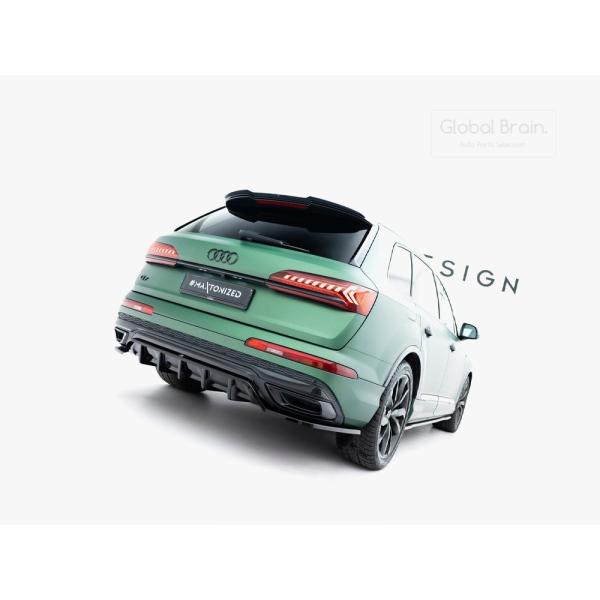 アウディQ7 4M Sライン 中期 リア ディフューザー/ リア バランス スプリッター スポイラー...