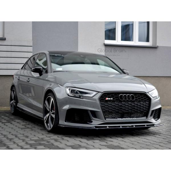 アウディ RS3 8V 後期 セダン フロント リップ スポイラー V.1
