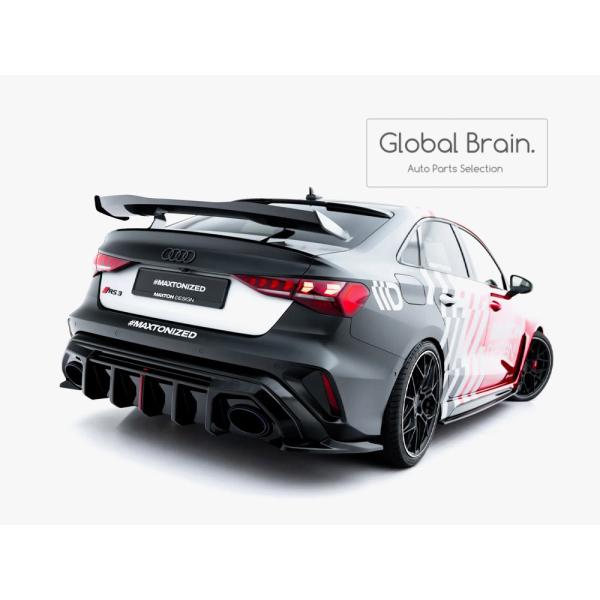 アウディ RS3 8Y 後期 セダン リア サイド スプリッター スパッツ V1