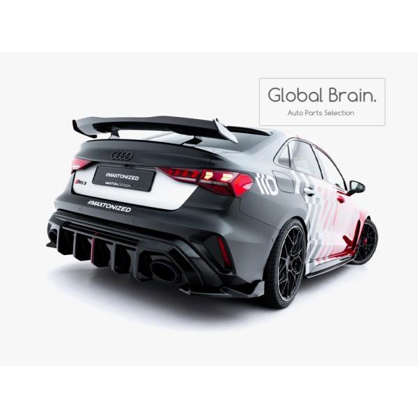 アウディ RS3 8Y 後期 セダン リア サイド スプリッター スパッツ V2