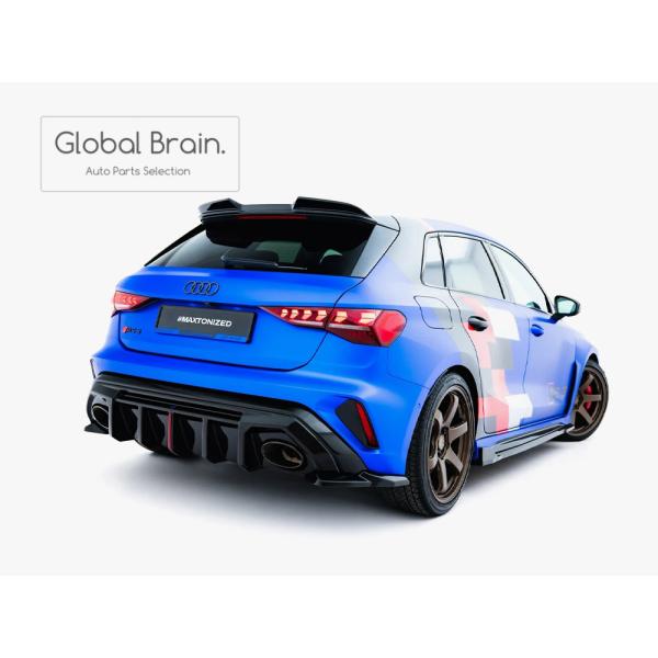 アウディ RS3 8Y 後期 スポーツバック リア サイド スプリッター スパッツ V1