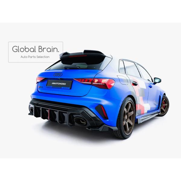 アウディ RS3 8Y 後期 スポーツバック リア サイド スプリッター スパッツ V3