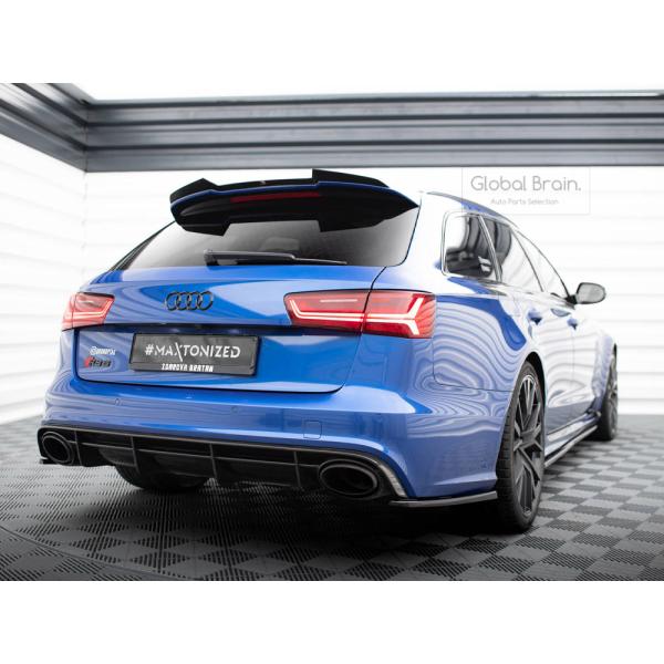 2013- アウディ RS6 C7 4G アバント リア ルーフ スポイラー V2