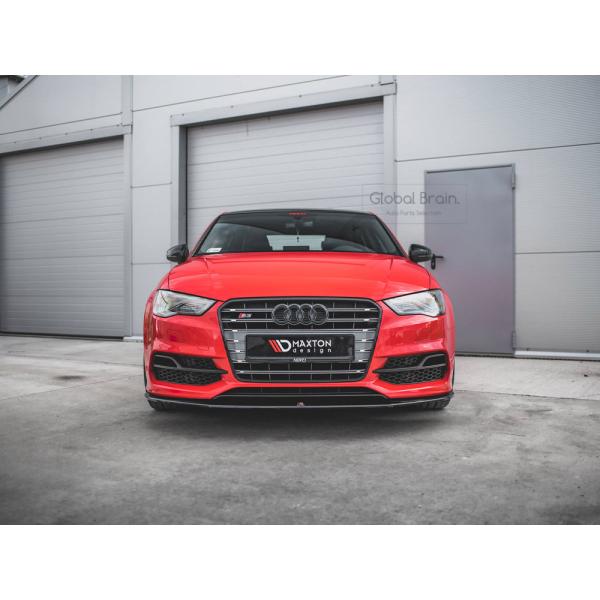 アウディ S3 8V 前期 / A3 8V Sライン セダン フロント リップ スポイラーV1
