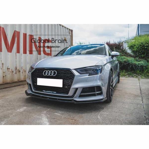 アウディ A3 8V 後期 / S3 セダン フロント リップ スポイラー Ver.3
