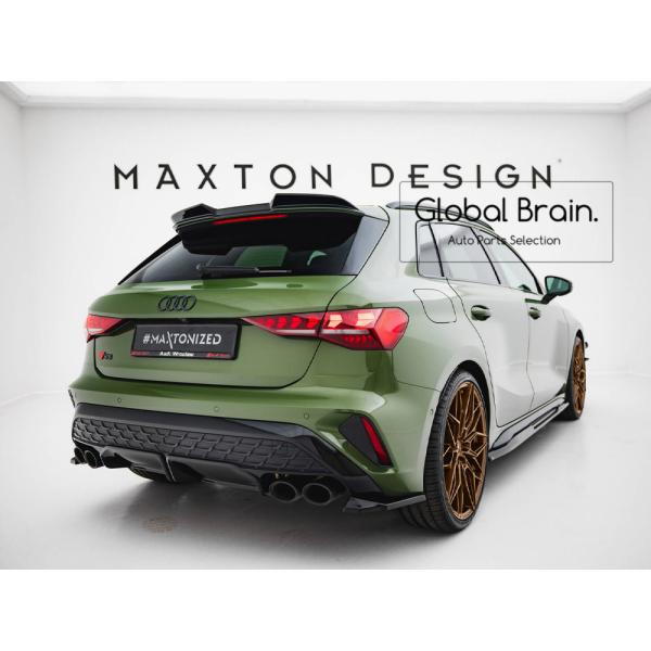 アウディ S3 8Y 後期 スポーツバック リア サイド スプリッター スパッツ V1