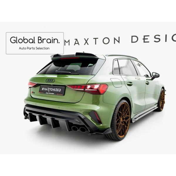 アウディ S3 8Y 後期 スポーツバック リア サイド スプリッター スパッツ V4