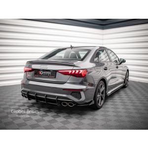 Audi アウディ A3 8Y Sライン/S3 セダン リア サイド スプリッタ―+