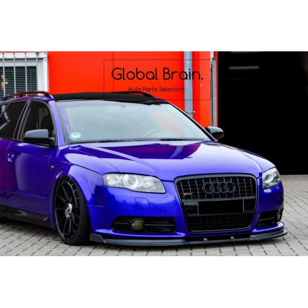 アウディ A4 B7 Sライン/ S4 B7 フロント リップ スポイラー V2+ウィングレット