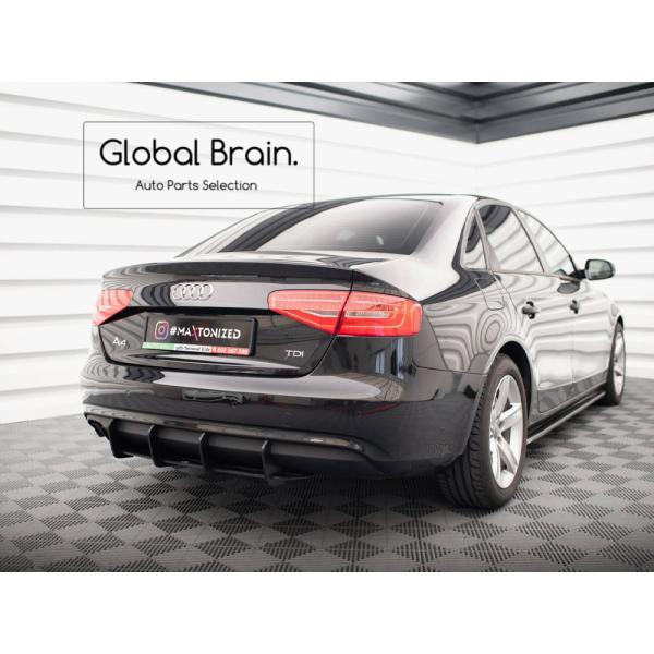 アウディ A4 B8.5 B8 後期 標準バンパー リア センター ディフューザー フィン レーシン...