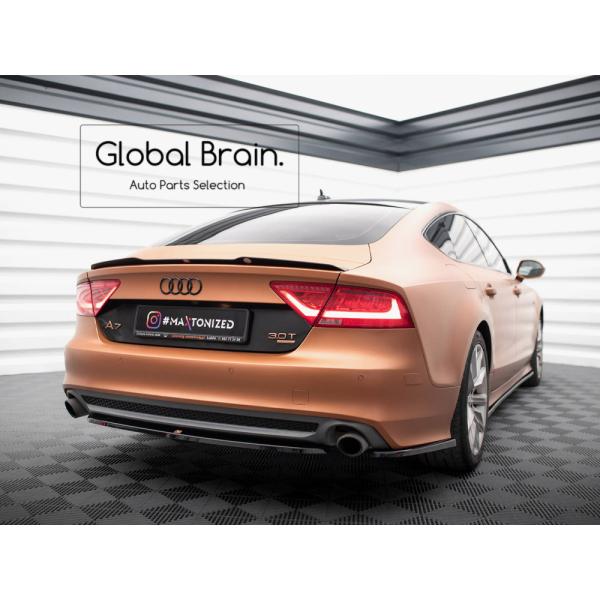 アウディ A7 4G 前期 標準 リア サイド スプリッター スパッツ