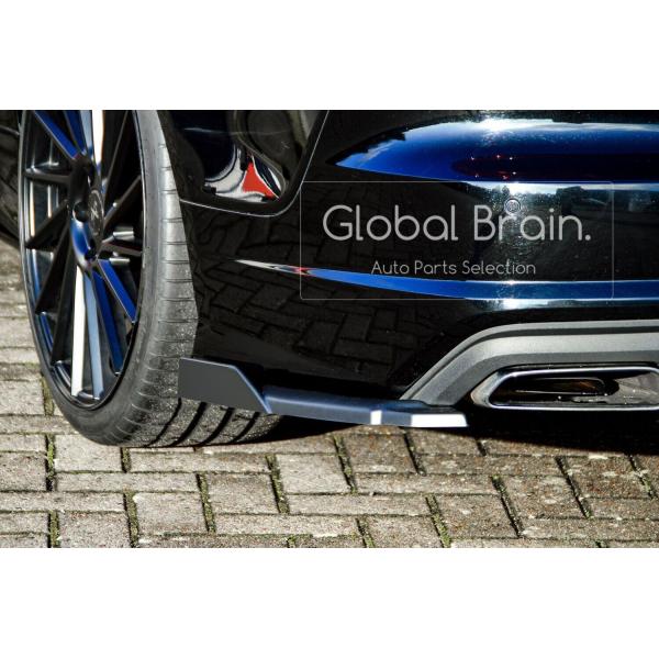 アウディ A7 4G 後期 標準 リア サイド スプリッター スパッツ+ウィングレット